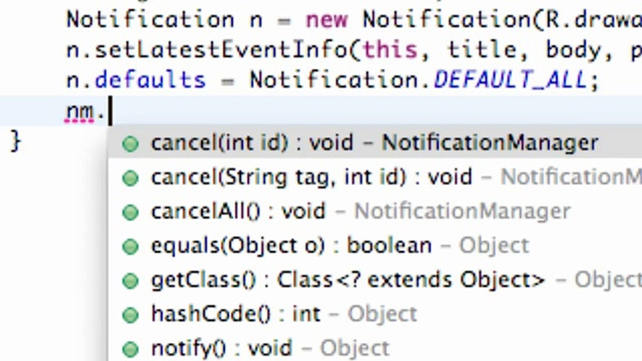 Android Application Development - 191 - Notification Manager Methods