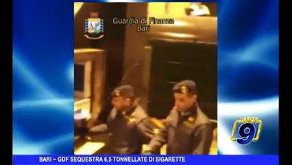 Download Video: BARI | La  GDF sequestra 6,5 tonnellate di sigarette