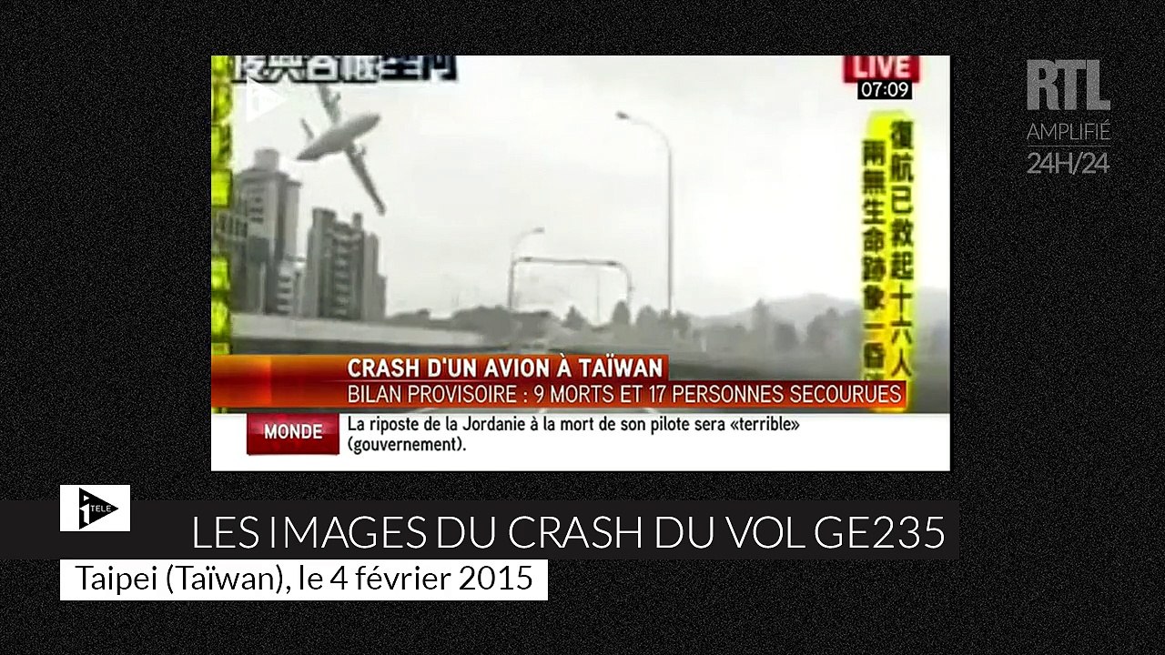 VIDÉO - Un avion taïwanais se crashe au décolage