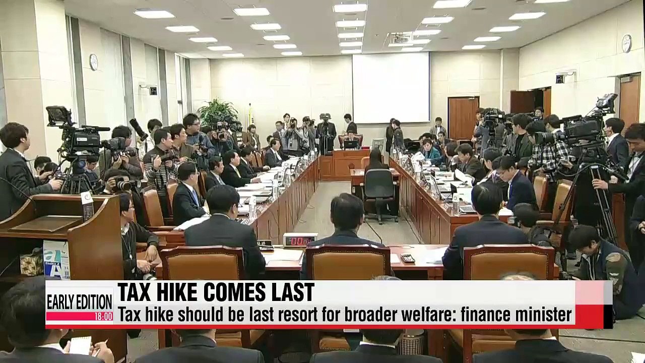 Tax hike should be last resort for more welfare: Korea's finance minister