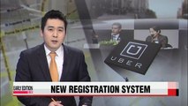 Uber proposes setting up registration system for its drivers in Korea