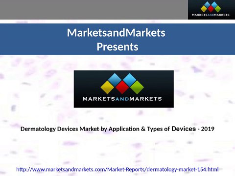 Dermatology Devices Market by Application & Types - 2019