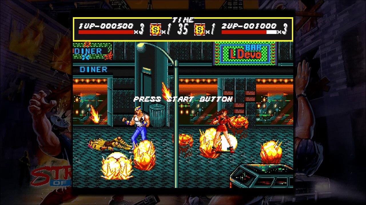 Streets of Rage - Bare Knuckle - Intros Euro, Us et Jap - Xbox 360