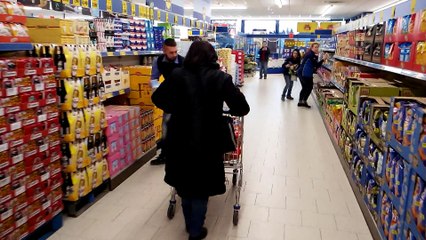Mouscron: une minute de courses gratuites au Lidl