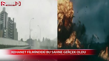 Kehanet filmindeki bu sahne gerçek oldu