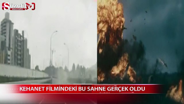 Kehanet filmindeki bu sahne gerçek oldu