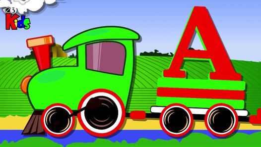 learning Train Abc Song For Children Nursery Rhymes | Abc for kids