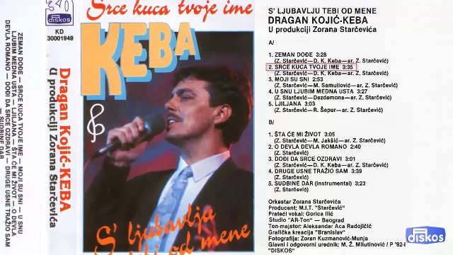 Dragan Kojic Keba - Srce kuca tvoje ime - (Audio 1992) - CEO ALBUM