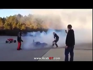 motorbike stund funny boy