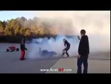 motorbike stund funny boy
