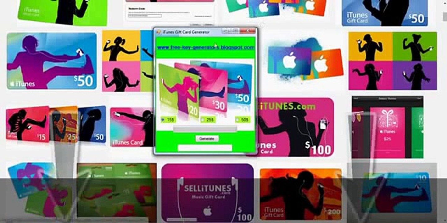 iTunes Gift Card Generator 2014 with no surveys and no password