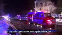 Un train percute une voiture près de New York