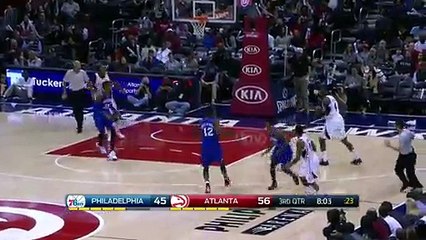 Jeff Teague s Lucky Three   Sixers vs Hawks   January 31, 2015   NBA 2014-15 Season