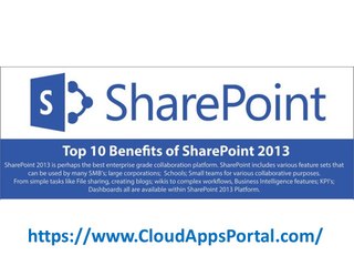 Top 10 benefits of free SharePoint 2013 hosting CloudAppsPortal.com