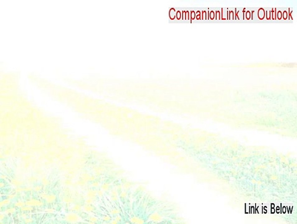 CompanionLink for Outlook Keygen (Risk Free Download)