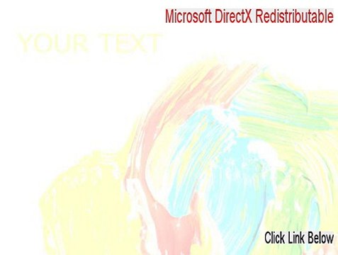 Microsoft DirectX Redistributable (June 2010) Crack (Download Now 2015)