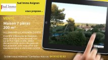 A vendre - maison - VILLENEUVE LES AVIGNON (30400) - 7 pièces - 200m²