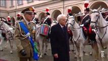 Roma - Il Presidente della Repubblica Sergio Mattarella si è insediato al Quirinale (03.02.15)