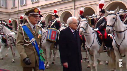 Roma - Il Presidente della Repubblica Sergio Mattarella si è insediato al Quirinale (03.02.15)