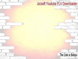 Jocsoft Youtube FLV Downloader Download (Instant Download)