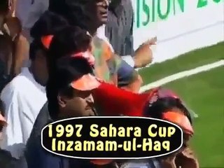 Angry Inzamam Ul Haq beats Indian Spectator with Bat