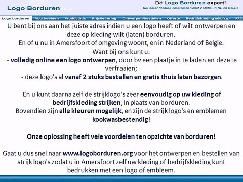 Logo op kleding borduren in Amersfoort