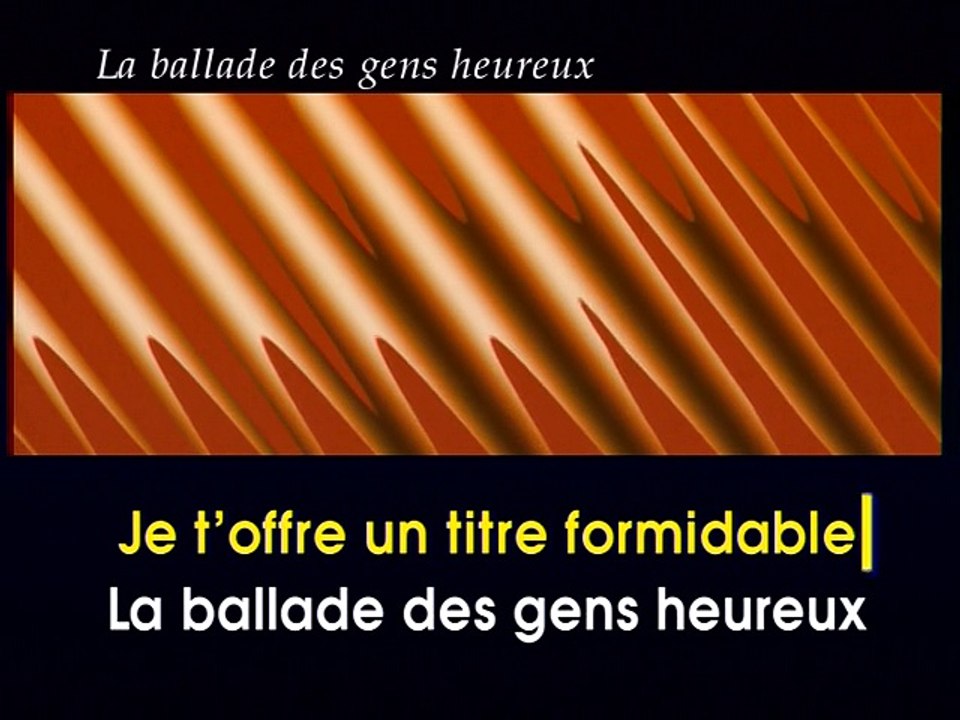KARAOKE GERARD LENORMAN - La ballade des gens heureux