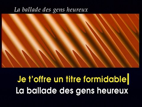 KARAOKE GERARD LENORMAN - La ballade des gens heureux