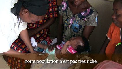 Frère Fernand, responsable du Centre de santé Tata René, remercie la Paroisse Saint Laurent !