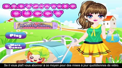 Gardienne et bébé dans Buggy jeu d'habillage_ habiller les jeux pour les enfants