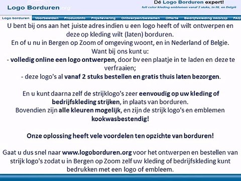 Logo op kleding borduren in Bergen op Zoom