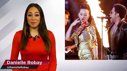 Katy Perry Draws Blood- Superbowl XLIX Tattoo