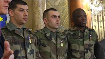 Les trois militaires agressés à Nice décorés