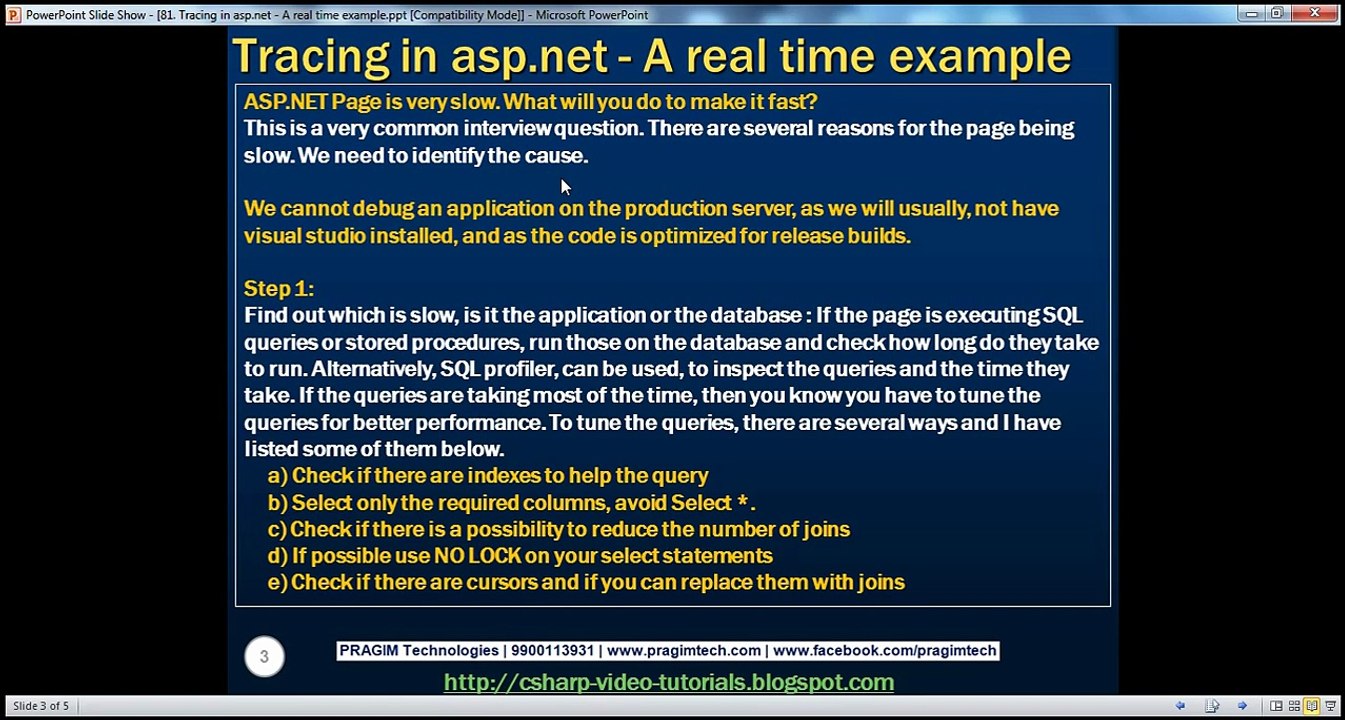 Active-Server-Pages-ASPNET-Tracing-in-aspnet-A-real-time-example-step-by-step-Lesson-81