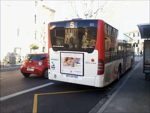 [Sound] Bus Mercedes Citaro Facelift n°129139 du réseau Aix en Bus sur la ligne 5