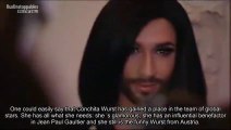 Conchita Wurst at the Jean Paul Gaultier Show - 28.01.2015 (english subtitles)