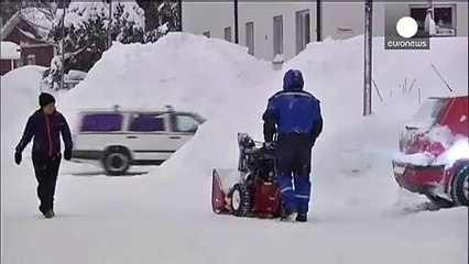 İsveç'te kar kalınlığı rekoru kırılıyor