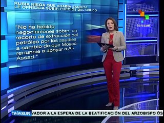 Rusia niega ofrecimiento de Arabia Saudita de subir petroprecios