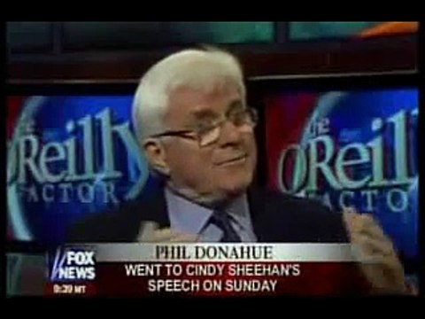Bill OReilly gets his ass kicked by Phil Donahue (Low)