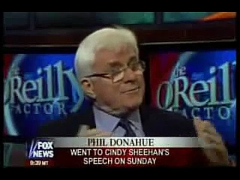 Bill OReilly gets his ass kicked by Phil Donahue (Low)