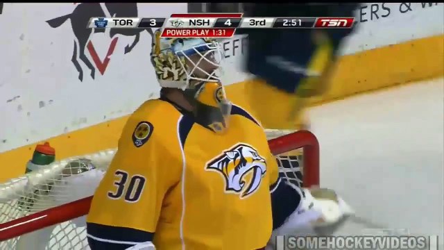 Moment magique en NHL : le gardien des Predators Carter Hutton sauve 2 tirs contre les Leafs