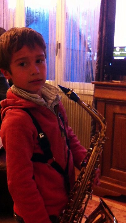 Julian au saxophone 21/01/2014