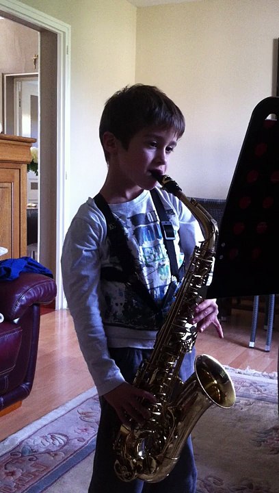 25/01/2014 Julian au saxophone