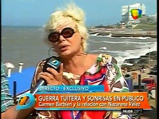 Pronto.com.ar - Carmen Barbieri vs. Nazarena Vélez en Twitter