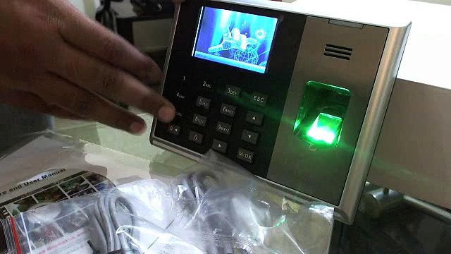 how to configure ZK S30 biometric fingerprint reader for time attendance