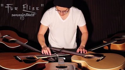 YouTube: Hombre sorprende tocando tema de Beethoven con 5 guitarras