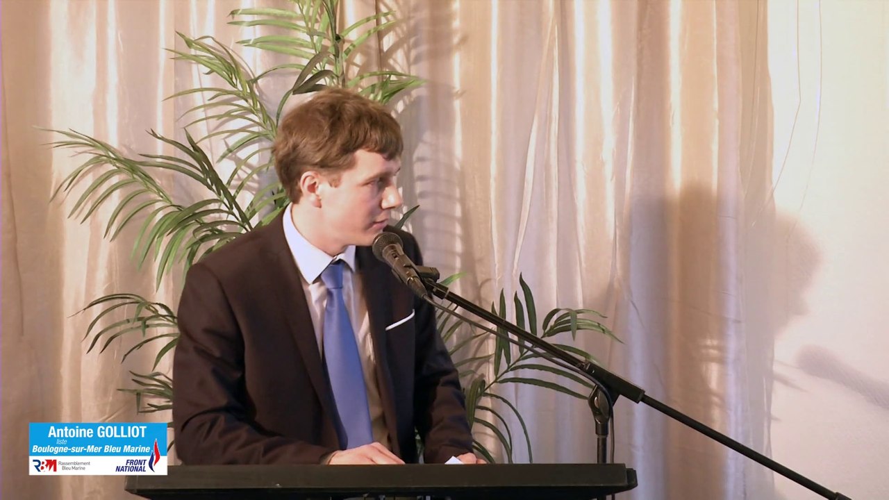 Elections départementales Galette des rois du Front National du 25 janvier 2015 à Boulogne sur Mer Antoine Golliot