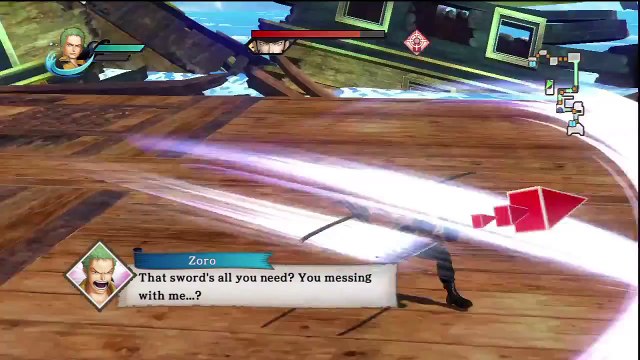 Extrait / Gameplay - One Piece: Pirate Warriors (Gameplay - Roronoa Zora VS Mihawk)