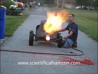 pulse jet engine go kart record run 2 passes