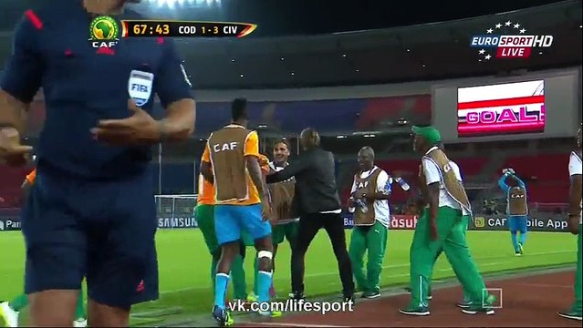 Kanon goal D.R.Congo vs Ivory Coast 1-3 04.02.2015